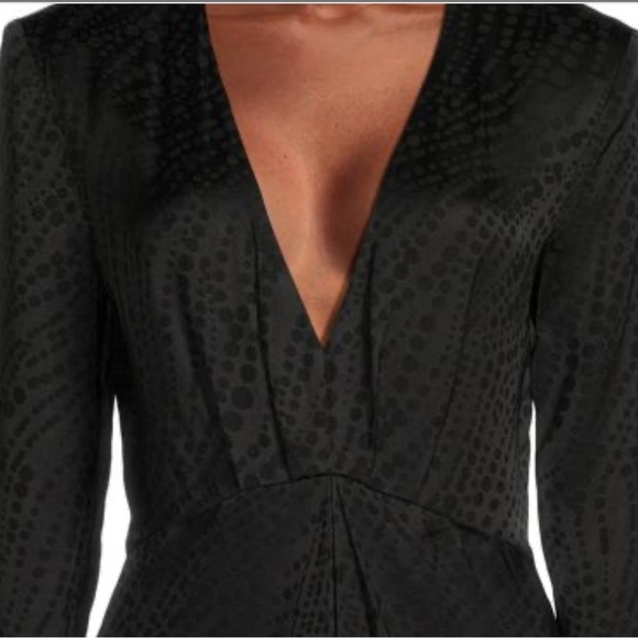 The Kooples Dot Jacquard Empire Waist Maxi Dress XS NWT - Picture 3 of 6